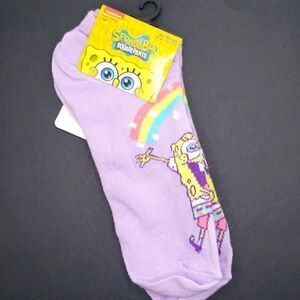 SPONGEBOB Square pants purple ankle socks